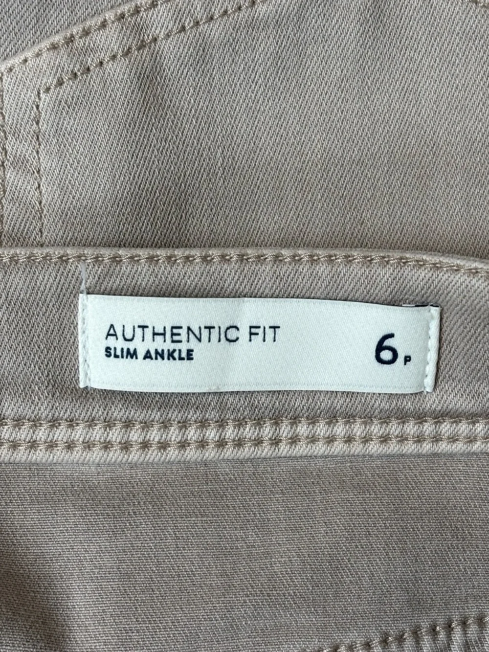 J Jill Jeans Women 6P Taupe‎ Authentic Fit Slim Ankle Mid Rise Stretch Denim